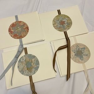 Purim gift giving cards with envelopes set of 4